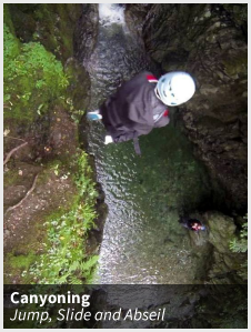 Canyoning - Jump, Slide and Abseil