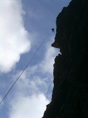 The big abseil off the Old Man