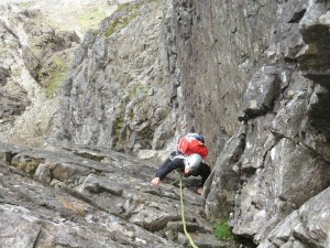 Kings Chimney on the Cuillin ridge traverse