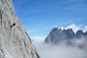 The abseil descent